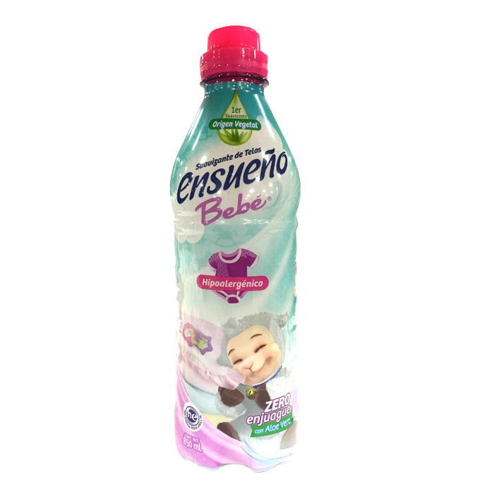 SUAVIZANTE DE TELAS ENSUEÑO BEBE 850 ML.