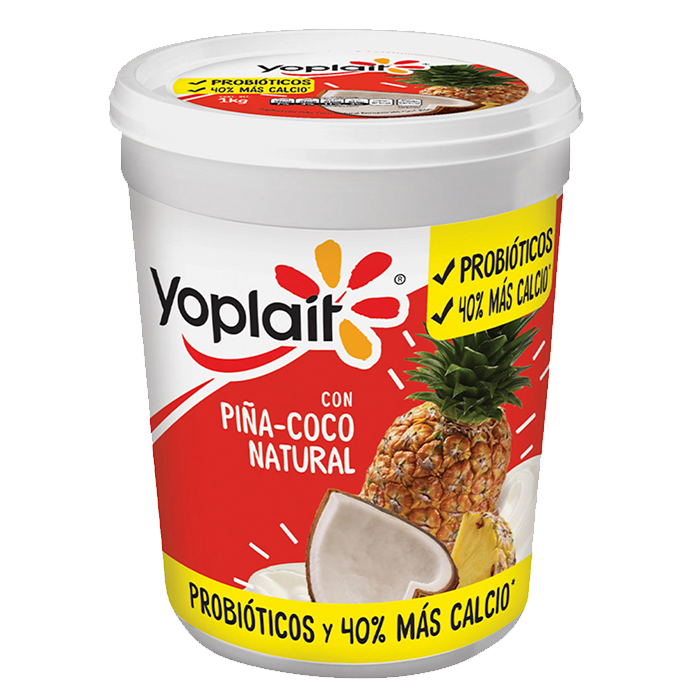 YOGHURT BATIDO YOPLAIT PIÑA COCO 1 KG.