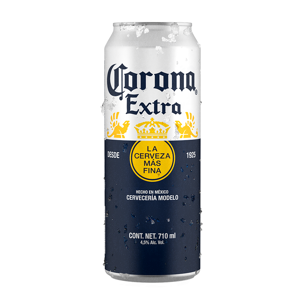 CERVEZA CORONA EXTRA LATON PZA 710 ML.