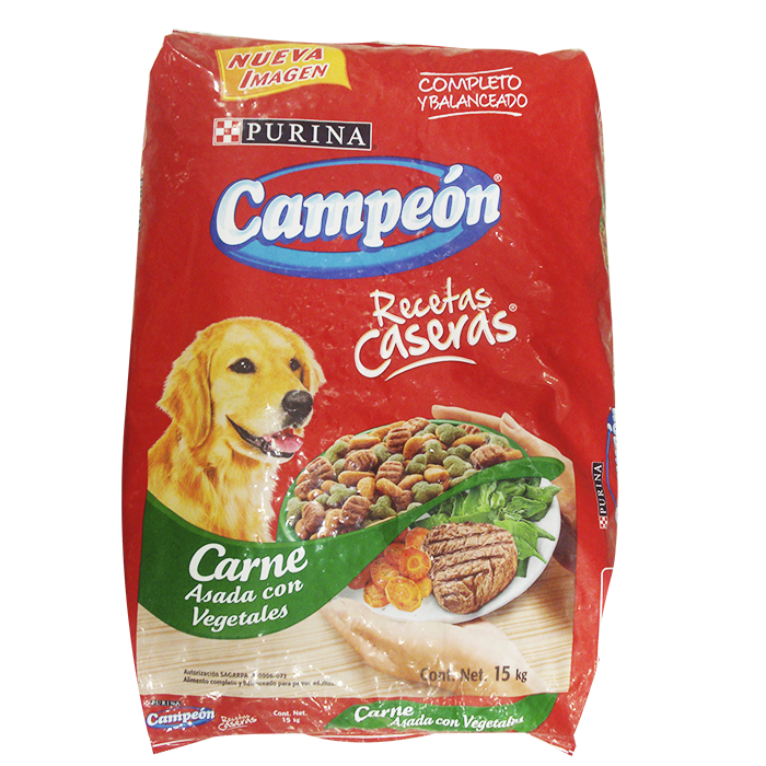 ALIMENTO PARA PERRO CAMPEÓN ADULTO RECETAS CASERAS 19% PROTEÍNA BOLSA