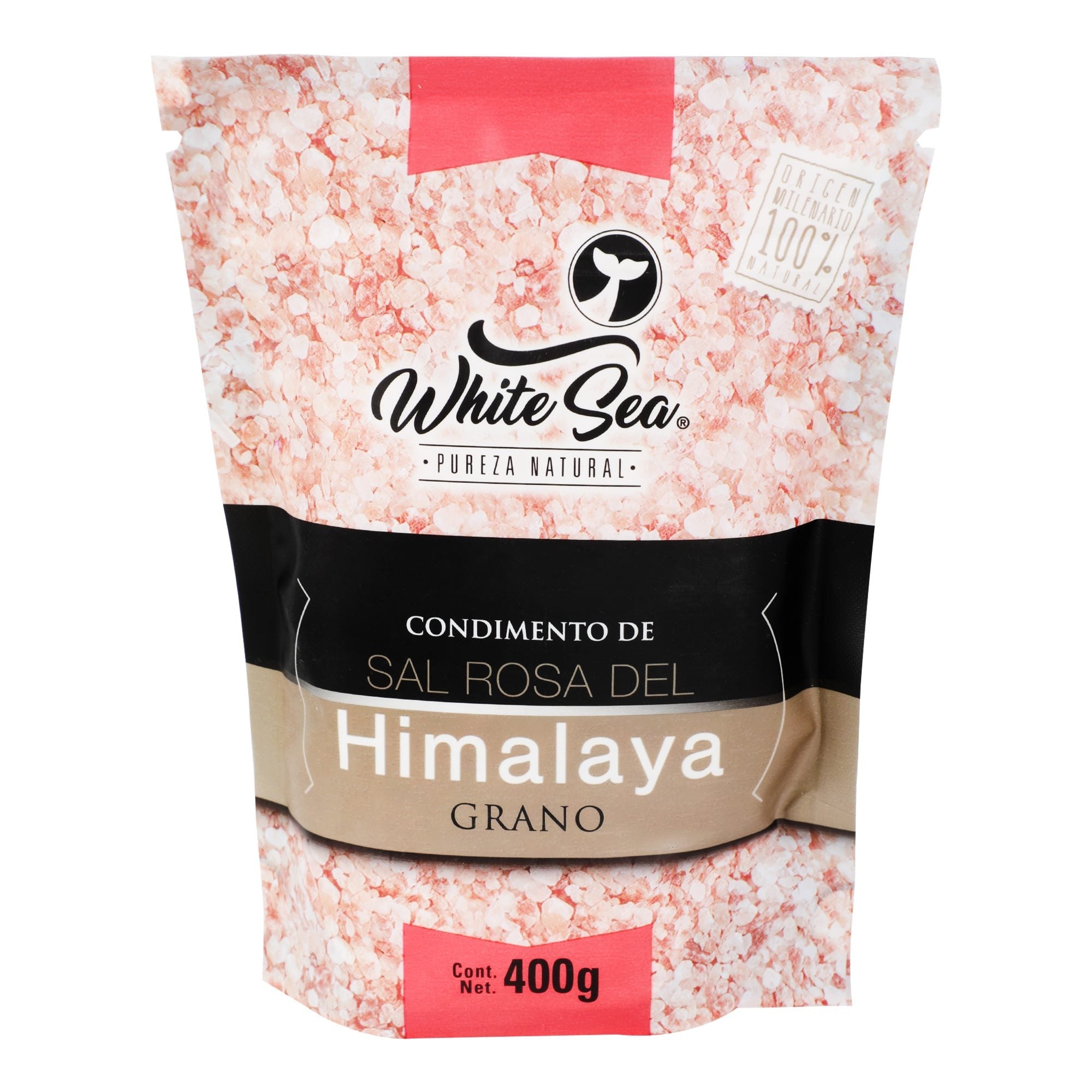 Sal rosa del himalaya 400 g white sea - Súper Naturista
