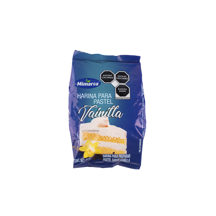 HARINA PARA PASTEL MIMARCA VAINILLA BOLSA 432 GR.