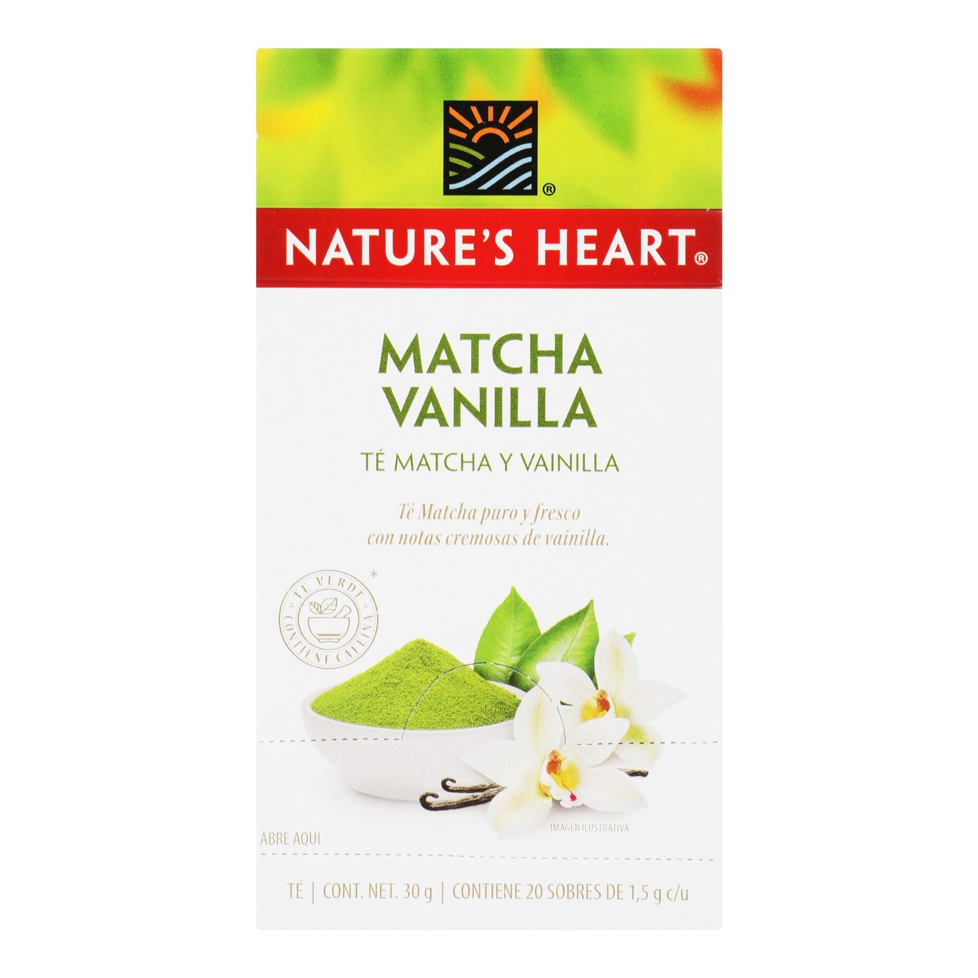 TÉ MATCHA VANILLA NATURES HEART 30 GR.