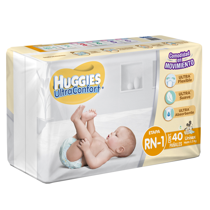 Huggies Extra Care: pañales suaves y absorbentes para bebés.