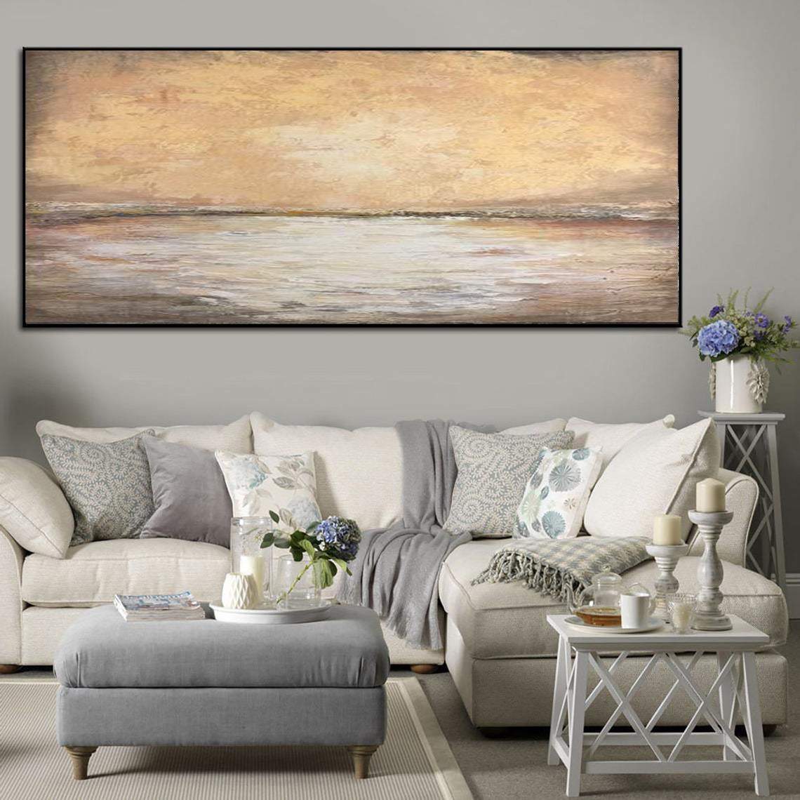 Extra Large Abstract Oil Paintings On Canvas Landscape Original ...