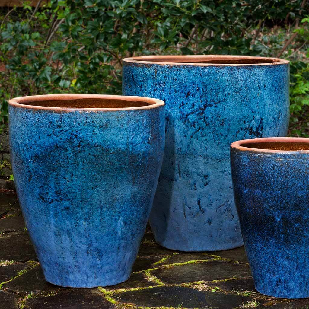 Sora Jar, Tall, Rustic Blue