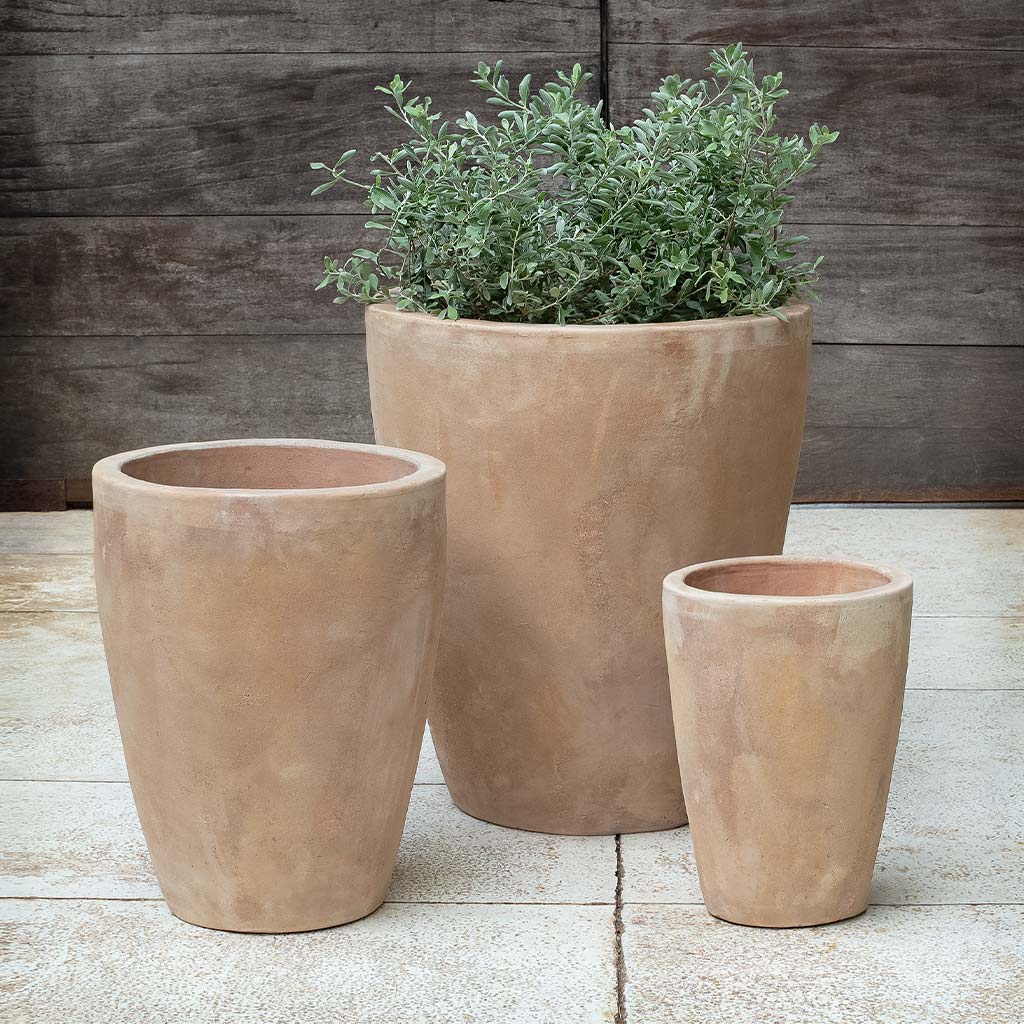 Marta Planter Set of 3 Campania International, Terra Rosa