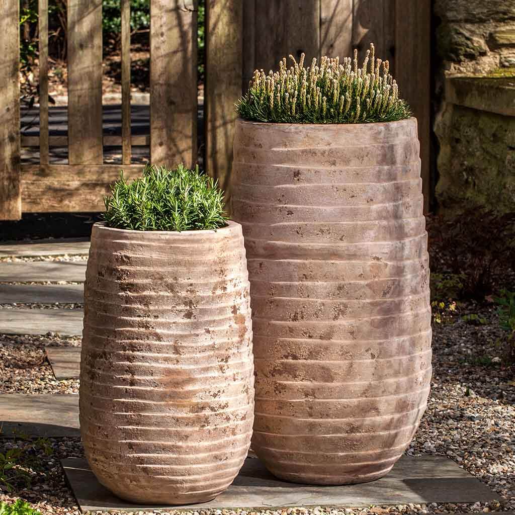 Campania International Urbino Planter, XLG, Aged Limestone