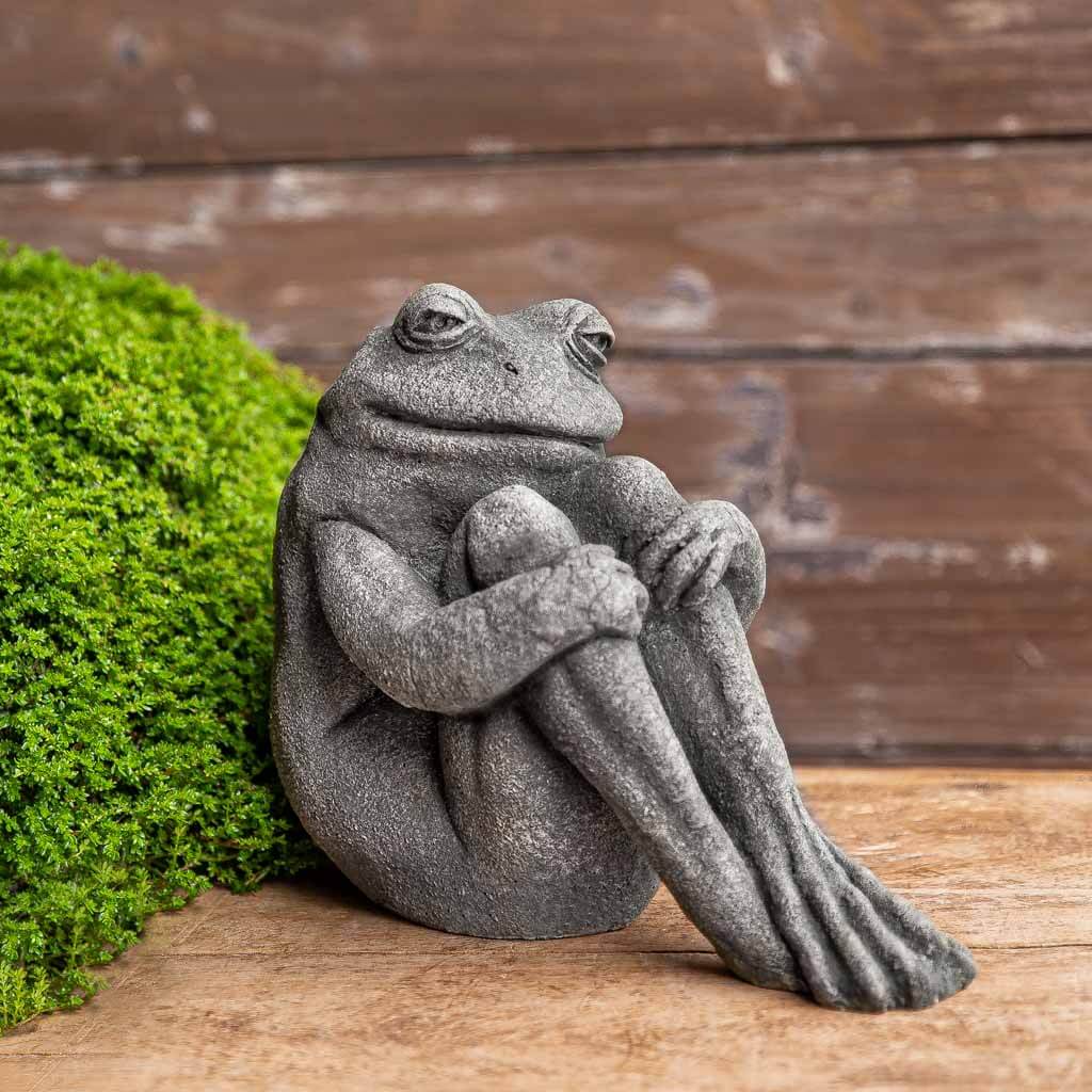 Campania International Totally Zen Too Frog Statue - Nero Nuovo