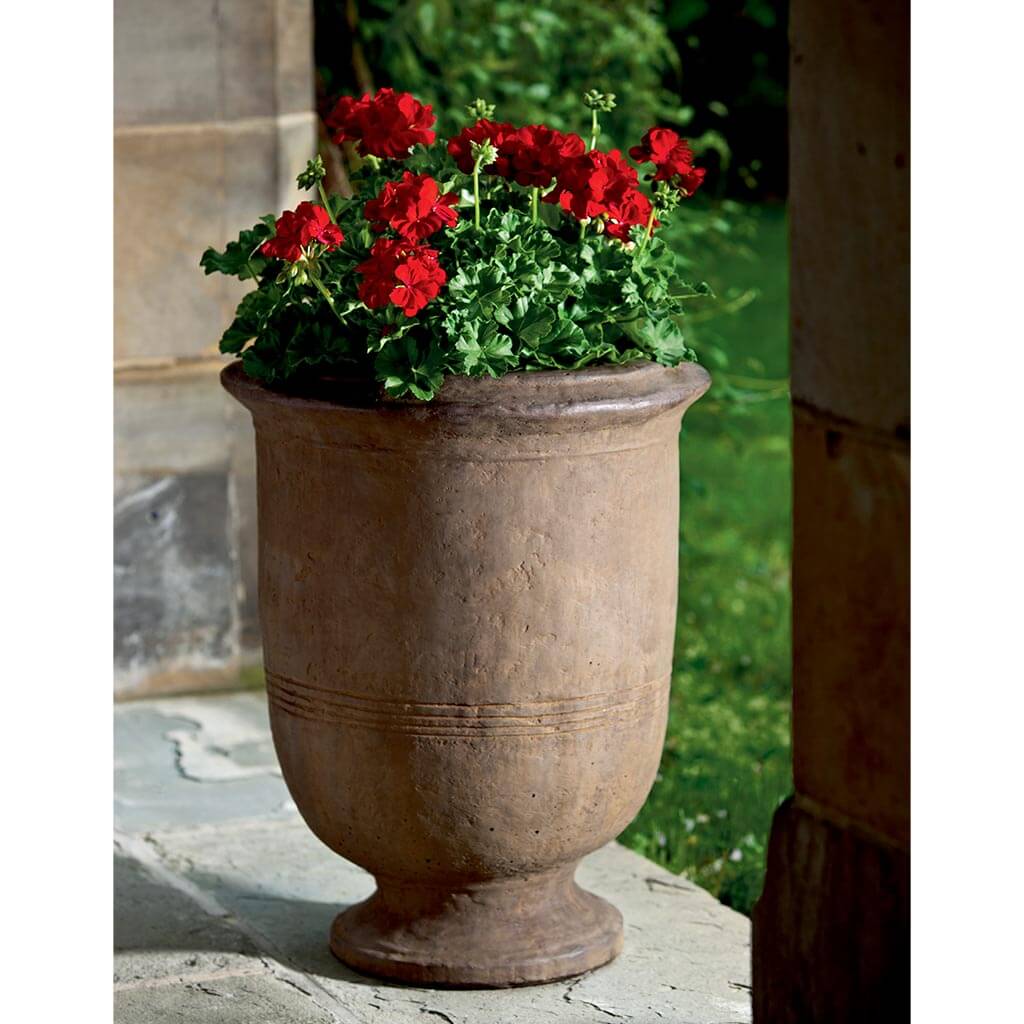 Campania International Urbino Planter, XLG, Aged Limestone