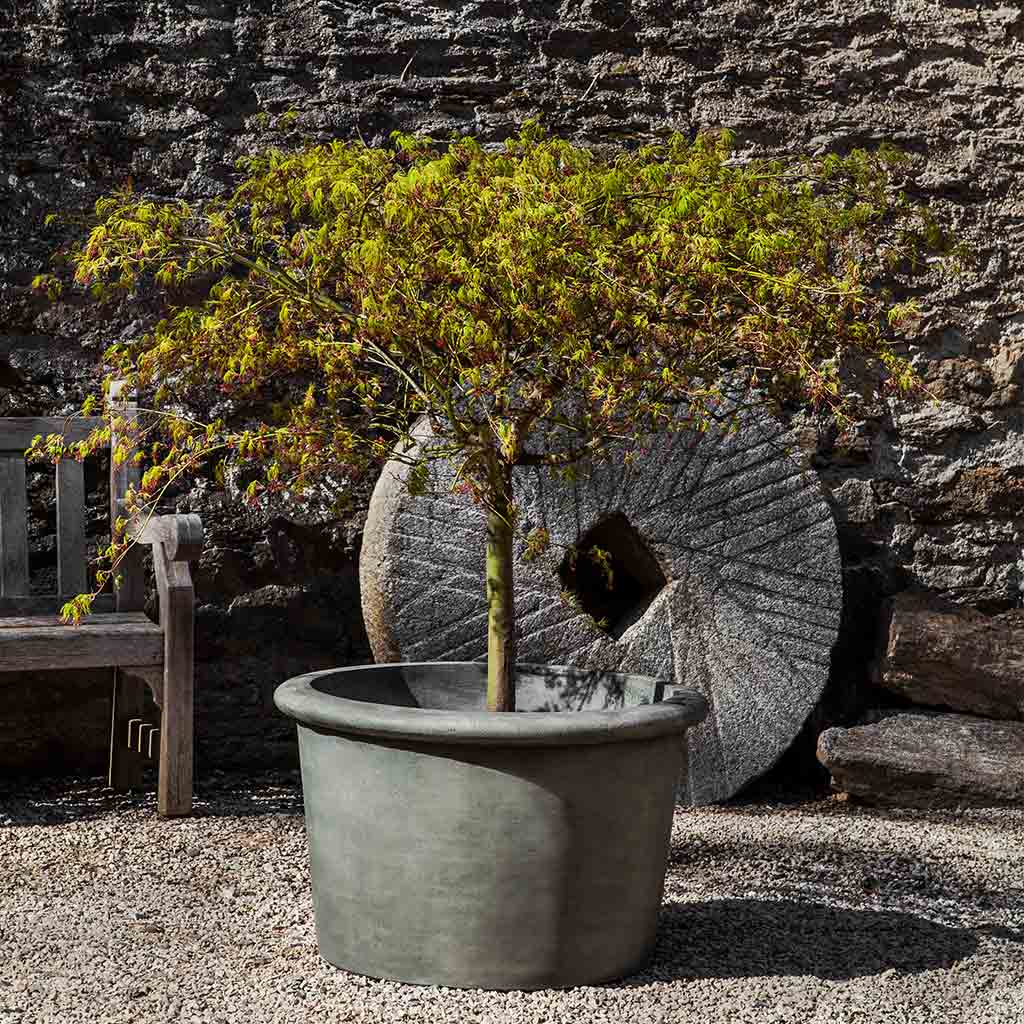 Campania International Urbino Planter, XLG, Aged Limestone