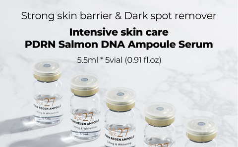 Antiage27 PDRN Salmon DNA Ampoule serum for mts roller and microneedling