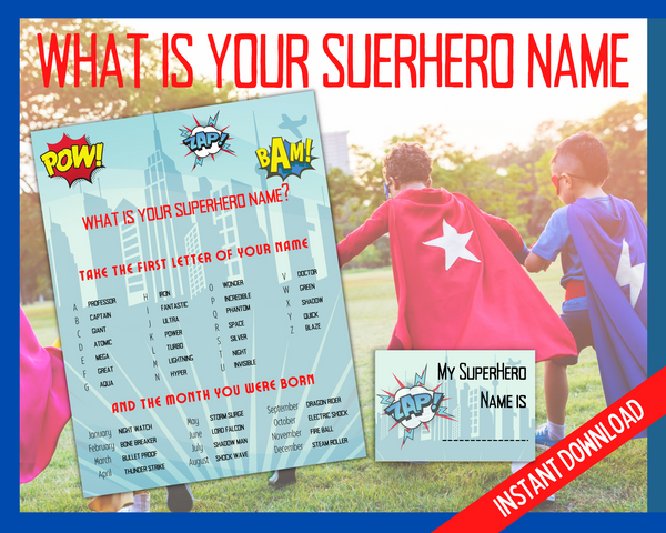 what's your superhero name