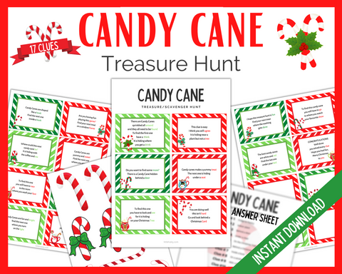 Candy Cane Treasure Hunt