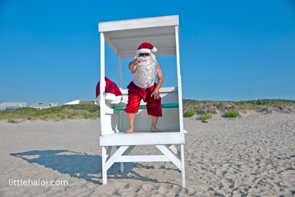 Christmas In July on the beach
