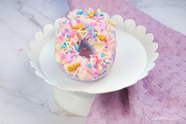 unicorn donut bath bomb