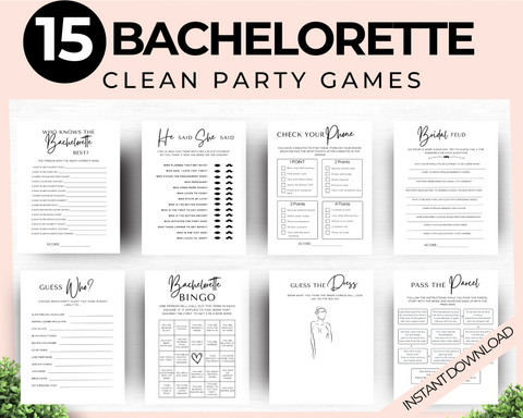clean Bachelorette Party Games Bundle