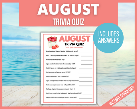 August Trivia