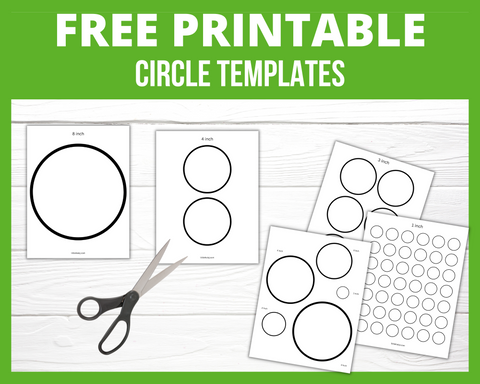 Printable 6 Inch Circle Template  Circle template, Printable circles,  Circle