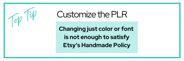 Customize PLR Products