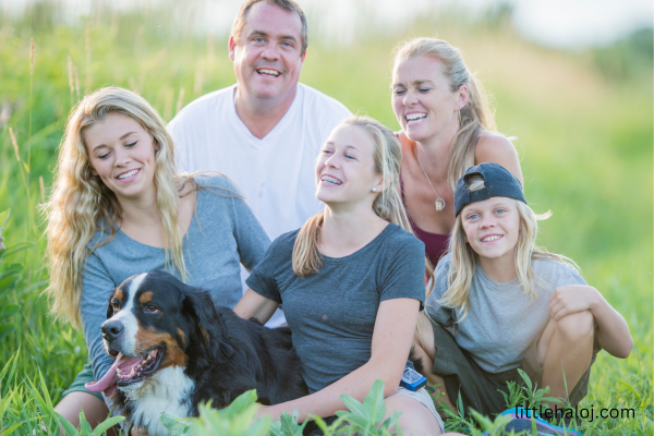 Teen with Family