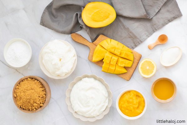 Mango Cheesecake Ingredients