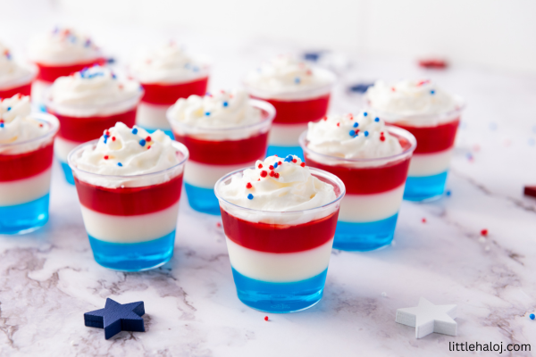 Patriotic 4th July Jello Shots