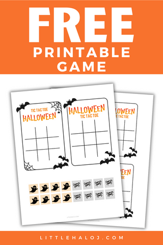 Free Printable Halloween Tic Tac Toe Game