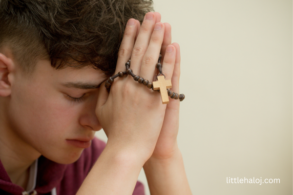 Teenage Boy Praying