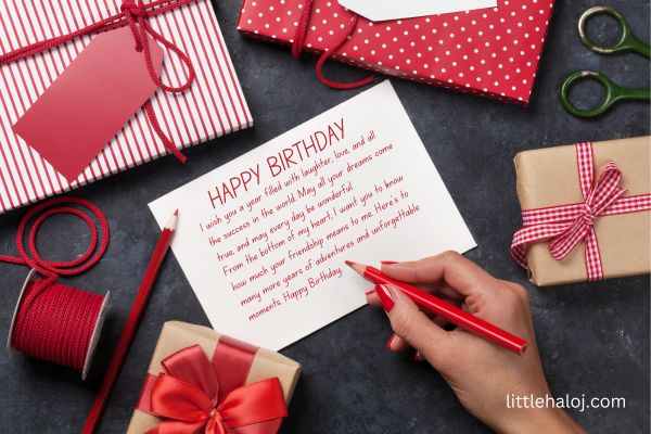 Write birthday card