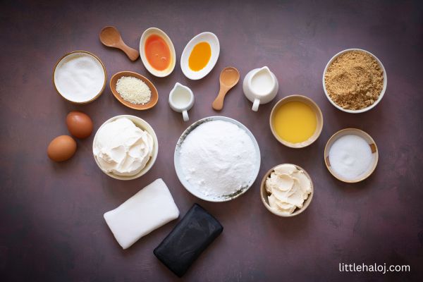 Candy Corn Cheesecake ingredients