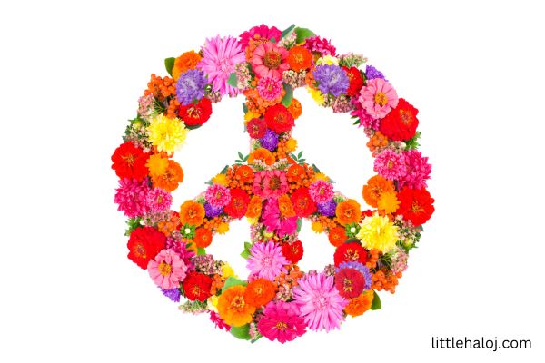 Floral Peace Sign