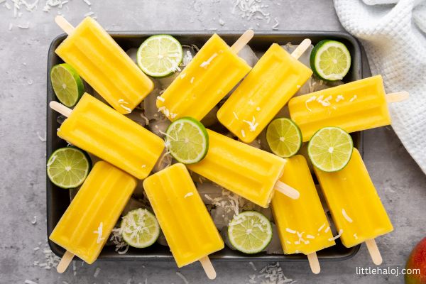 Coconut Mango Popsicle