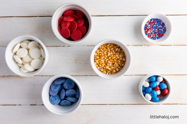 Patriotic Popcorn Ingredients