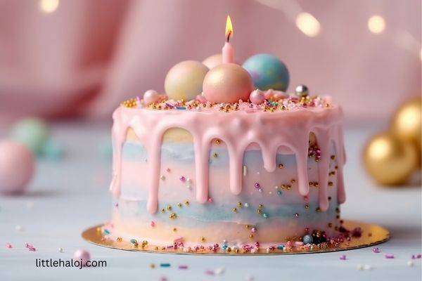 Pastel Birthday Cake