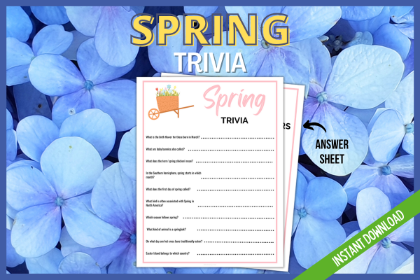 Spring Trivia for Seniors | LittleHaloJ