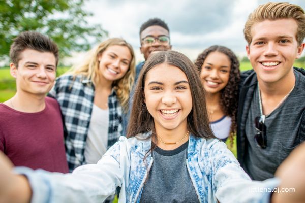 Group of teenagers