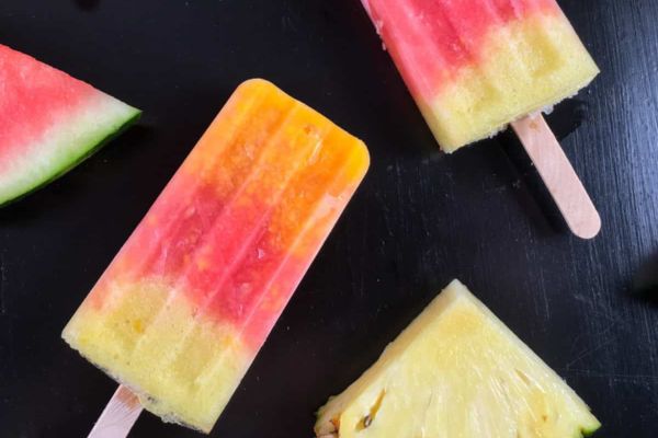 watermelon pineapple pops