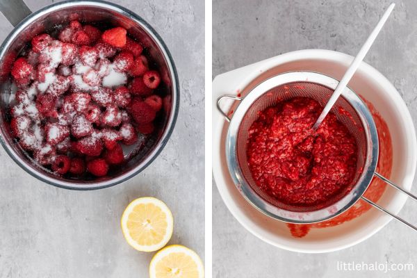 cooking raspberries