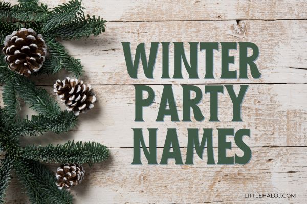 Winter Party Names sign