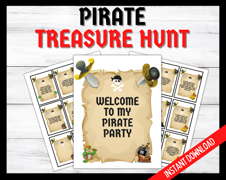 Party Games for Boys Pin the Patch on the Pirate Printable 