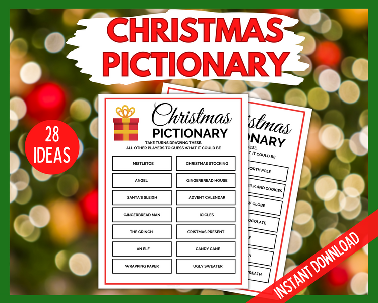 christmas pictionary cards