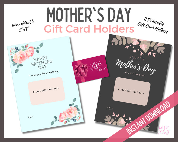 Mother's Day Gift Card Holder - Happy Mothers Day Printable Card –  CraftyKizzy