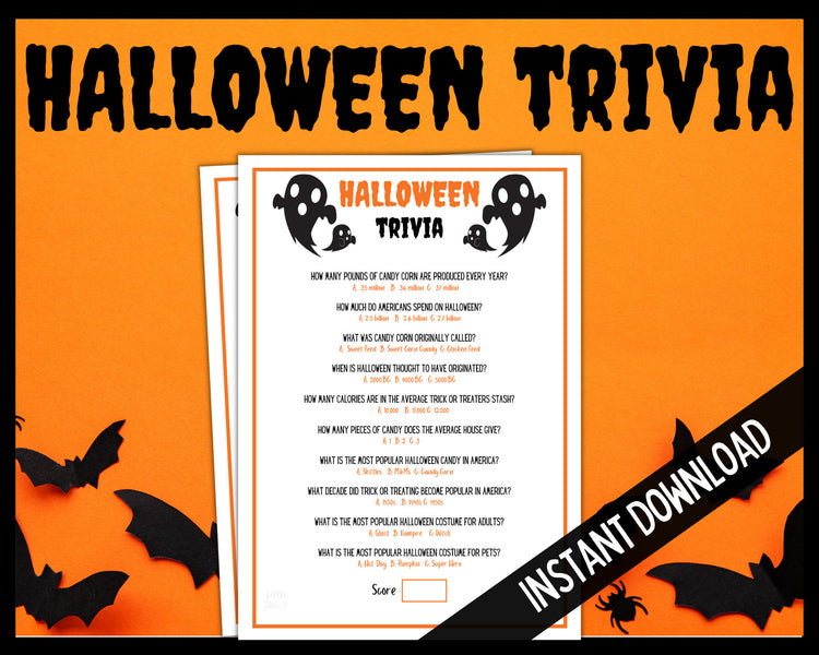 Free Printable Halloween Superstitions Trivia Quiz