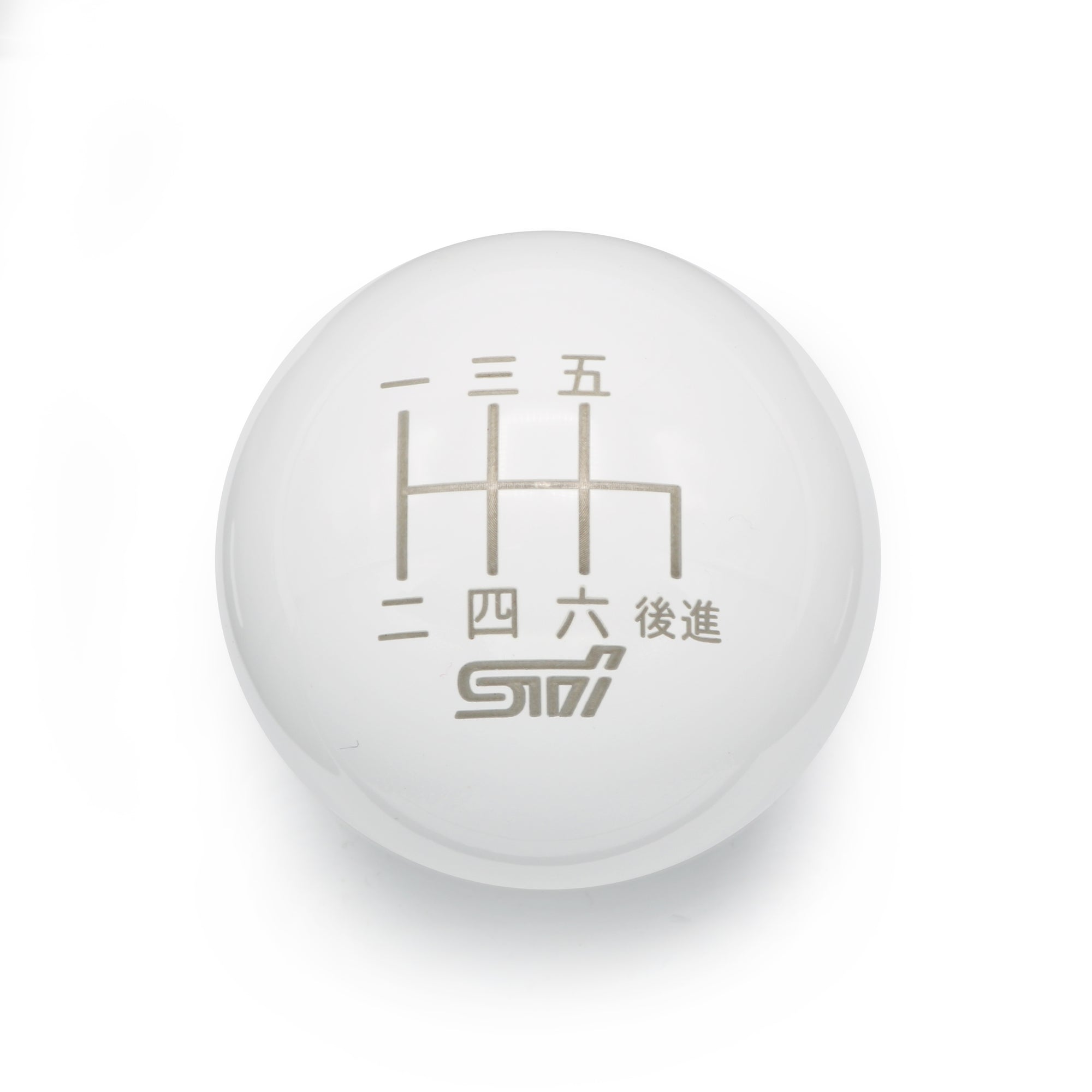GLOSS WHITE WEIGHTED - 6 SPEED STI JAPANESE ENGRAVING - 6 SPEED STI FITMENT