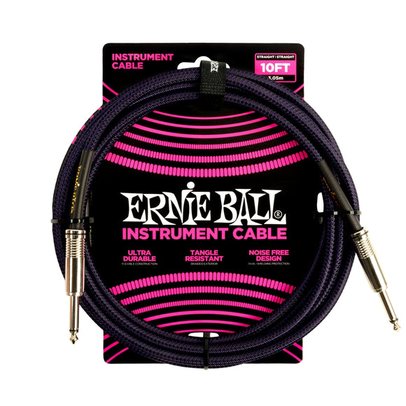 ERNIE BALL - 6393 BRAIDED STRAIGHT STRAIGHT 3M