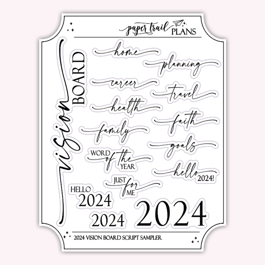 2024 Vision Board Script Sampler – Paper Trail Plans