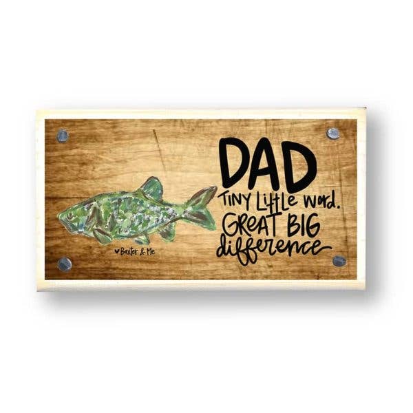 Dad Big Difference Happy Block