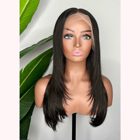 Indian Hair Layered Lace Front Wig