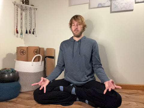 Akasha Mudra in Seated Meditation Pose for Asivana Yoga Mudra Catalog by Jack Utermoehl